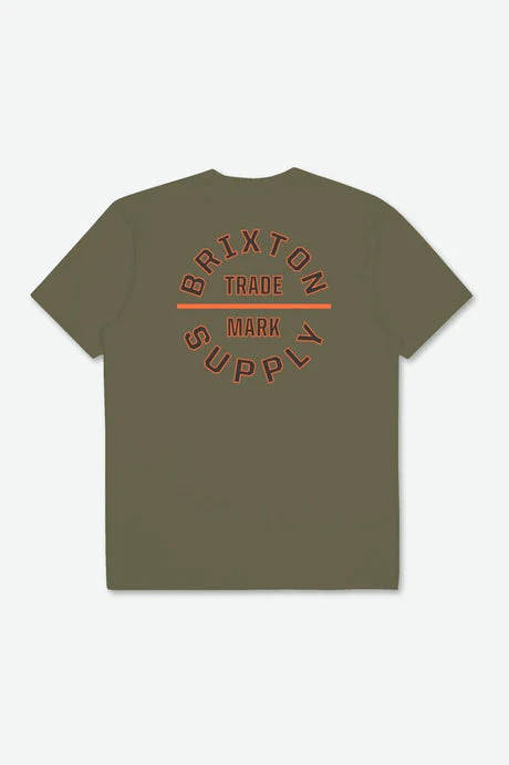 BRIXTON OATH V S/S STANDARD TEE - Olive Surplus/Carrot/Washed Black - Image 2