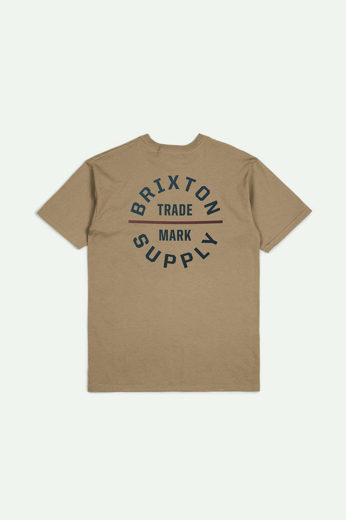 BRIXTON OATH V S/S STANDARD TEE - Tiger's Eye/Navy/Mahogany - Image 2