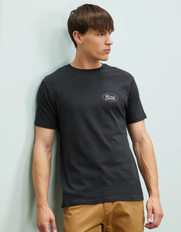 BRIXTON PARSONS S/S TAILORED TEE - Black - Image 2