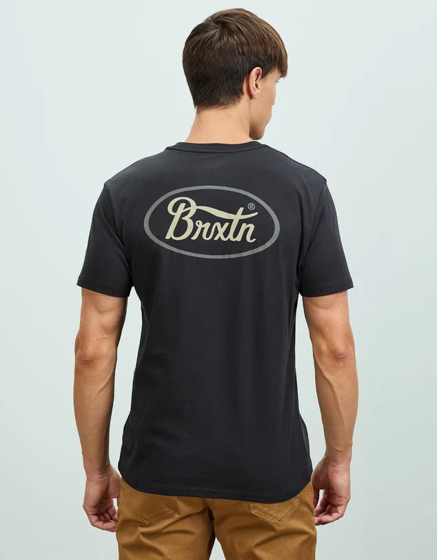 BRIXTON PARSONS S/S TAILORED TEE - Black - Image 4