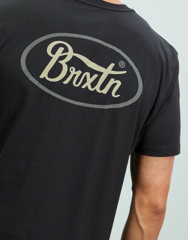 BRIXTON PARSONS S/S TAILORED TEE - Black - Image 5