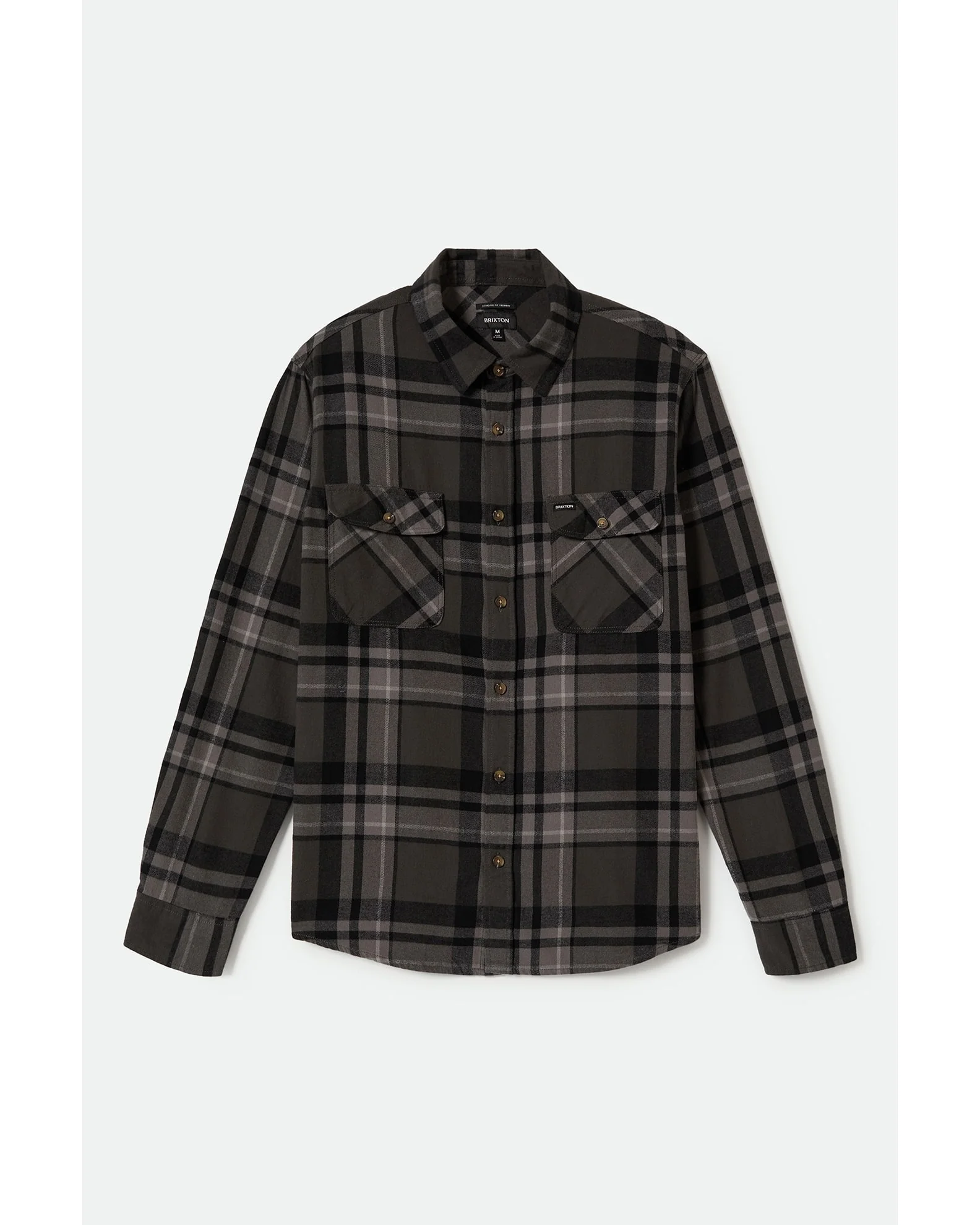 BRIXTON SEAGAZE FLANNEL 01465 - BLACK/CHARCOAL
