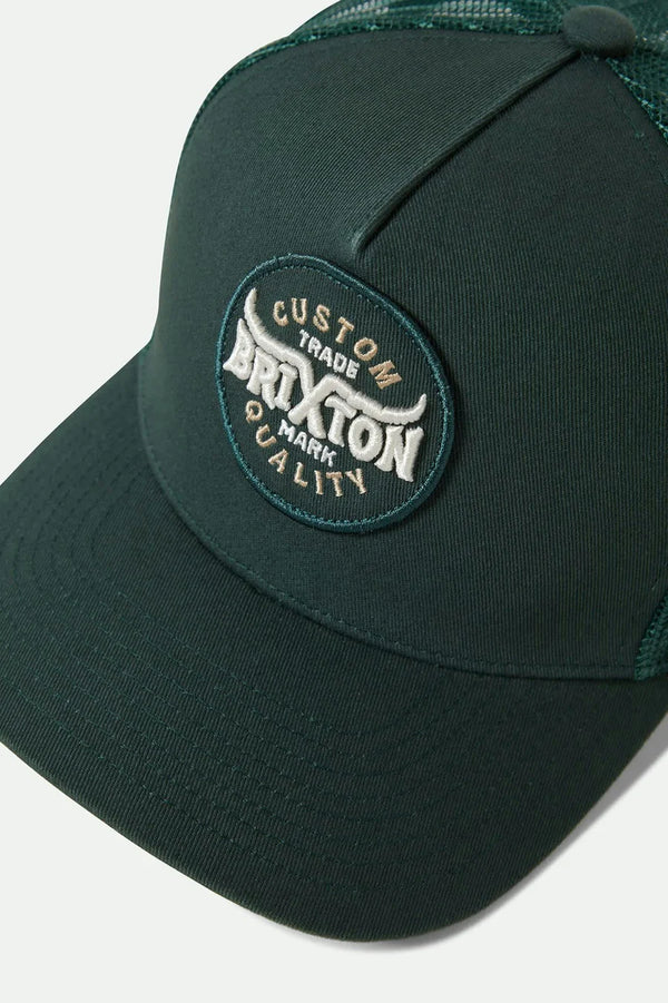 BRIXTON Gibson C NP Snapback - Deep Forrest/Deep Forest - Image 3