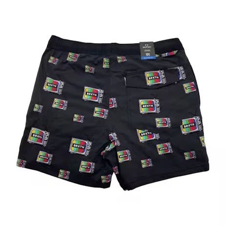 BRIXTON VOYAGE SHORT - Black Service Print - Image 2