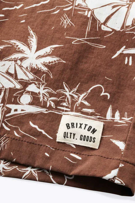 BRIXTON VOYAGE HYBRID SHORT - Sepia Umbrella Scene - Image 2