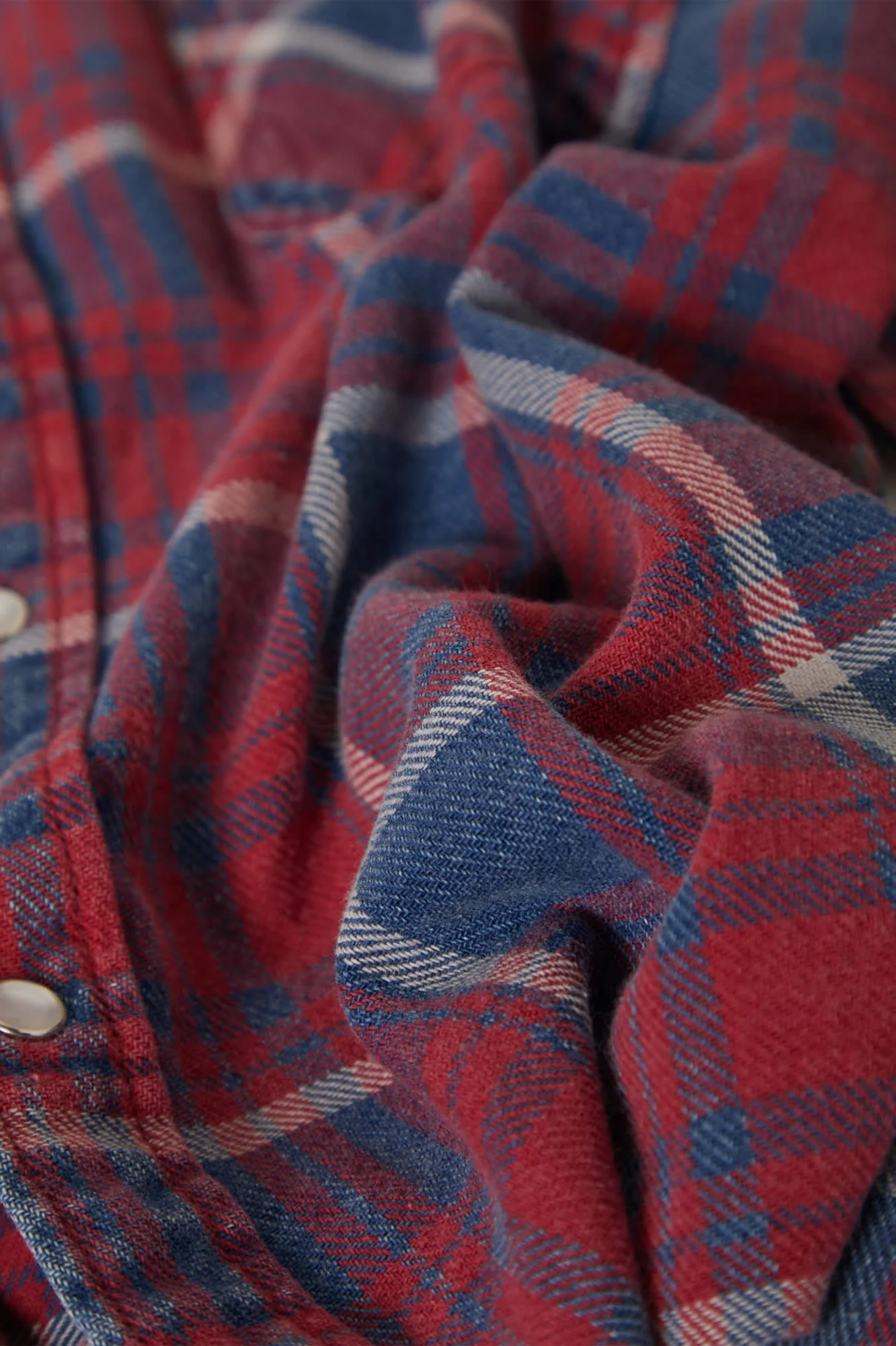 BRIXTON Waylon Lightweight Overshirt - Denim Plaid - Image 7