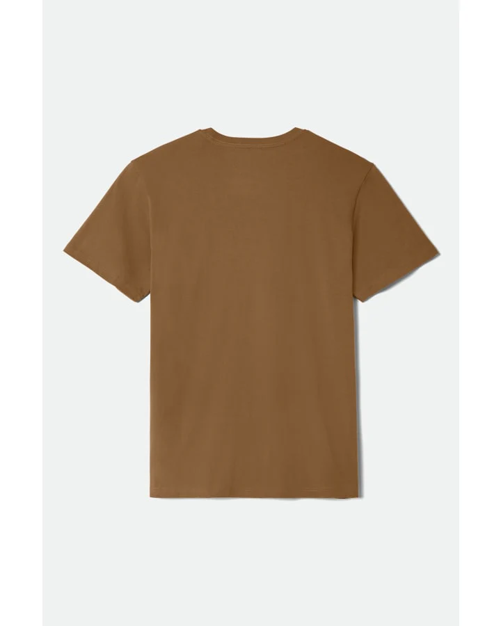 BRIXTON WELLSTON 17330 S/S TEE - Washed Copper - Image 2