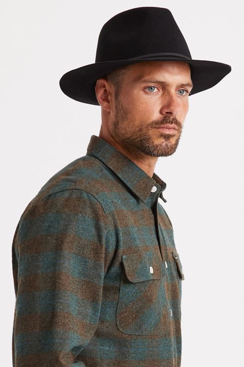 BRIXTON Wesley Fedora - Black - Image 3