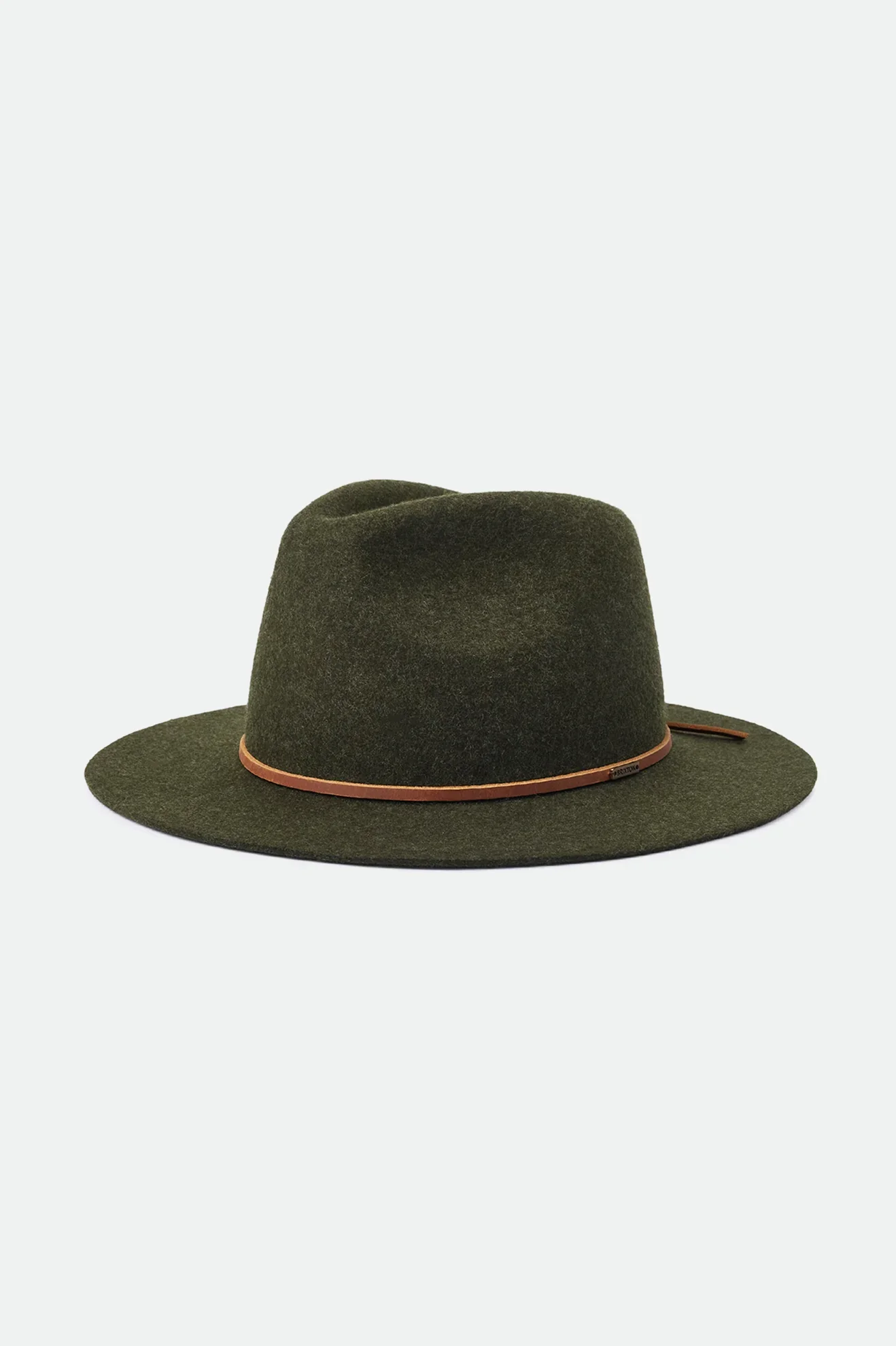 Brixton Wesley Fedora - Moss/Brown Mix - Image 2