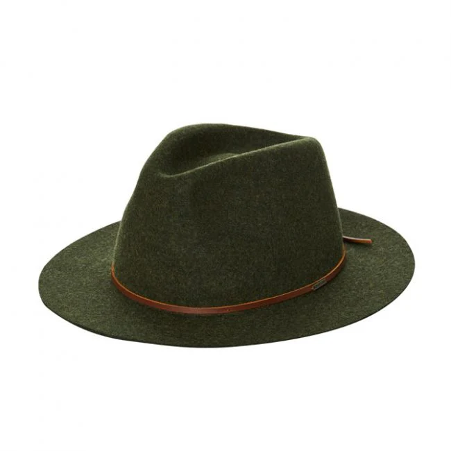 Brixton Wesley Fedora - Moss/Brown Mix - Image 3