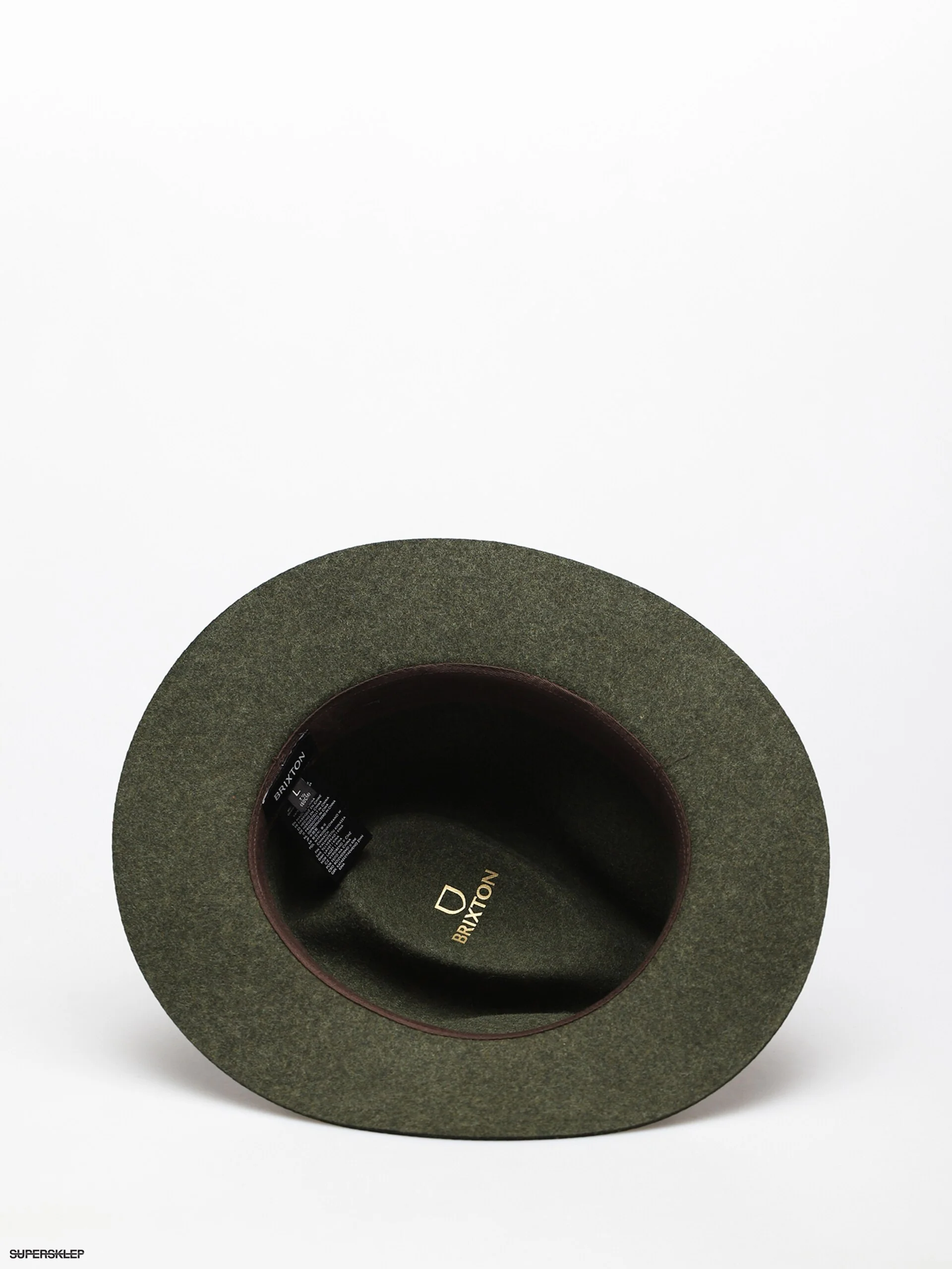 Brixton Wesley Fedora - Moss/Brown Mix - Image 5