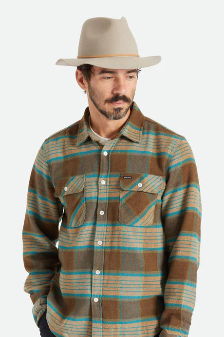 BRIXTON WESLEY FEDORA - Safari - Image 3