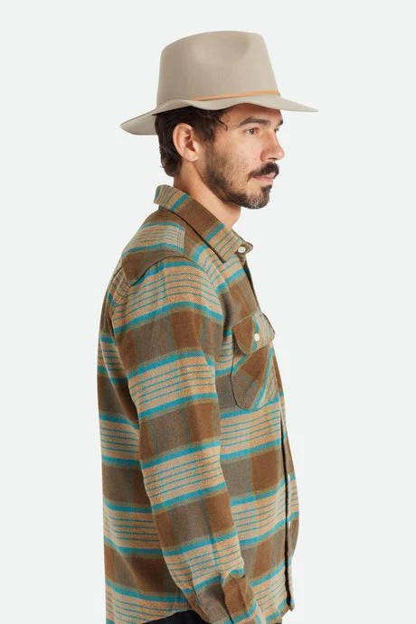 BRIXTON WESLEY FEDORA - Safari - Image 4