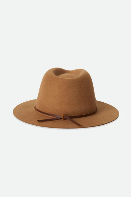 Brixton Wesley Packable Fedora - Golden Brown - Image 3