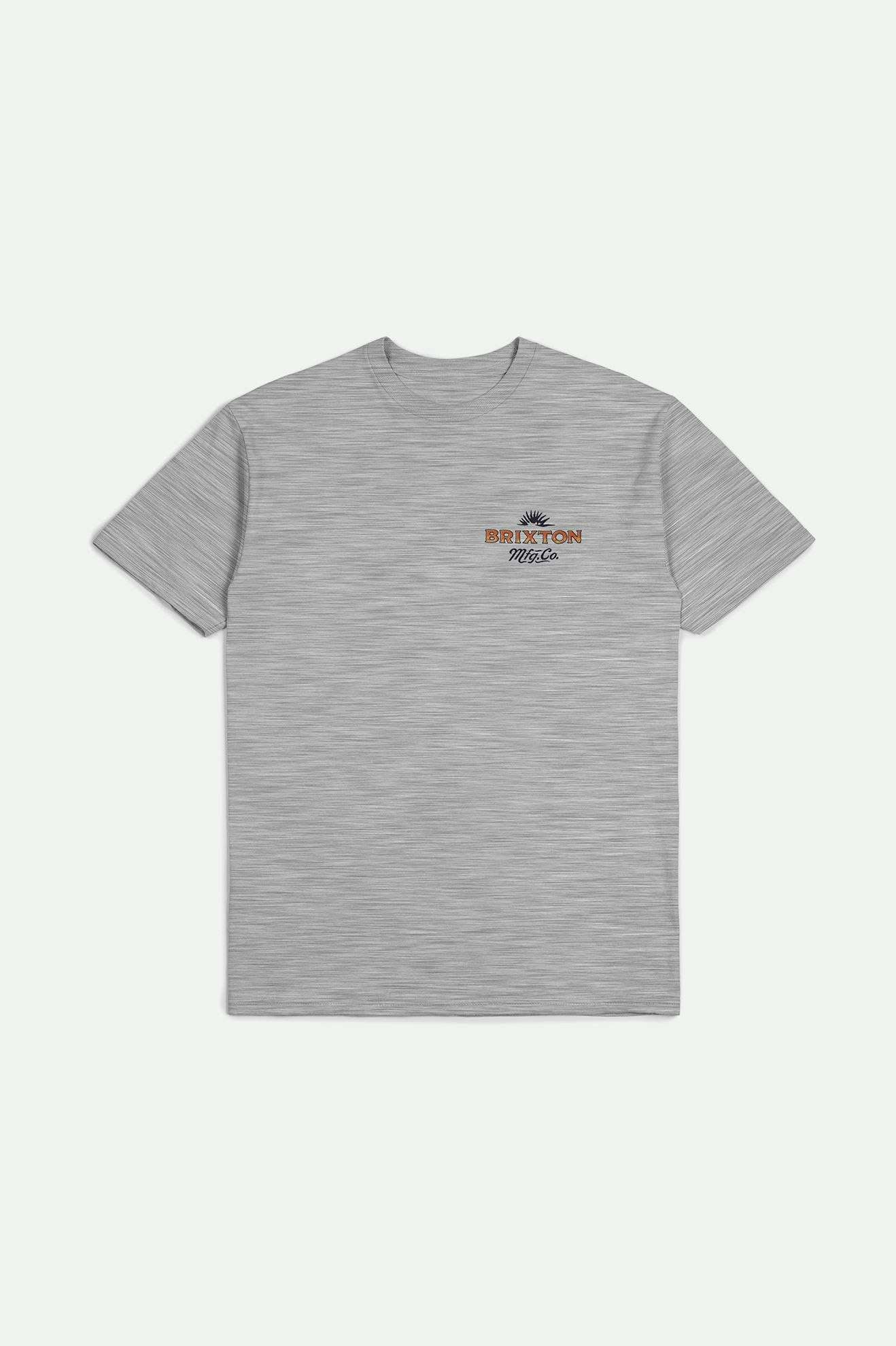 BRIXTON Wrangling S/S Standard T-Shirt- Heather Grey - Image 2