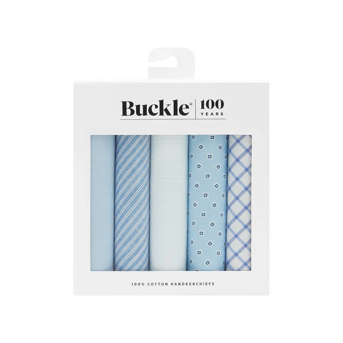 Buckle Cotton 5 Pack Handkerchief - Image 2