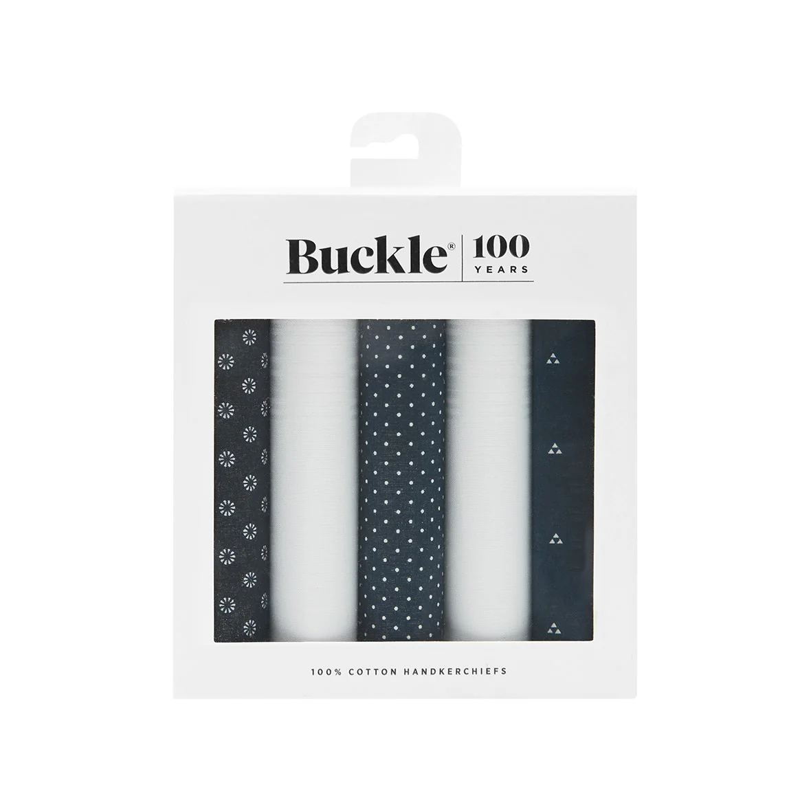 Buckle Cotton 5 Pack Handkerchief - Image 4