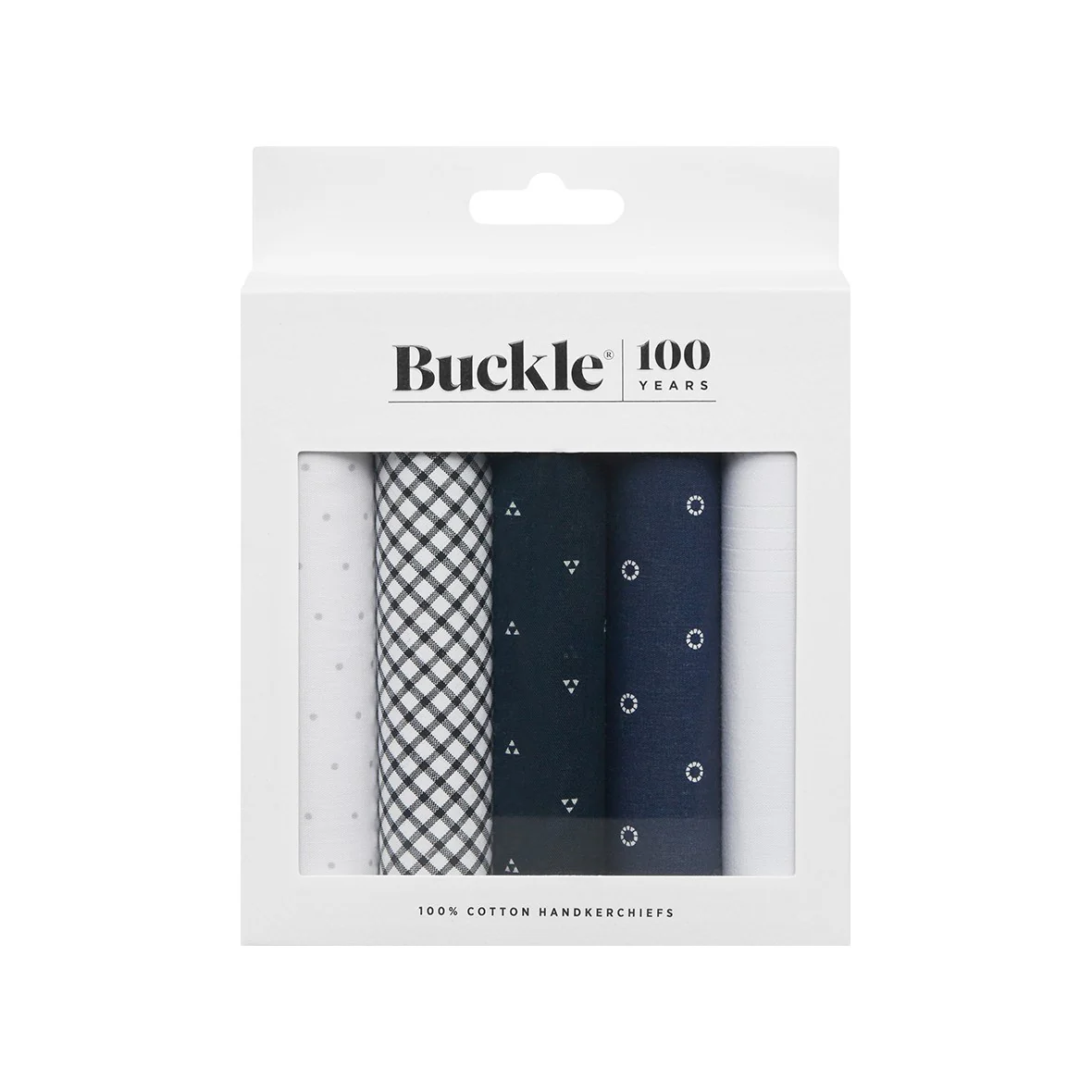 Buckle Cotton 5 Pack Handkerchief - Image 6