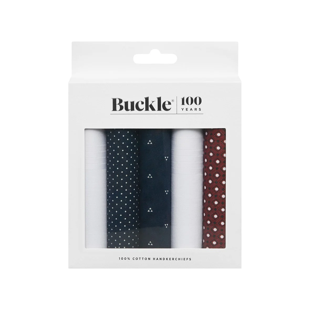 Buckle Cotton 5 Pack Handkerchief - Image 7