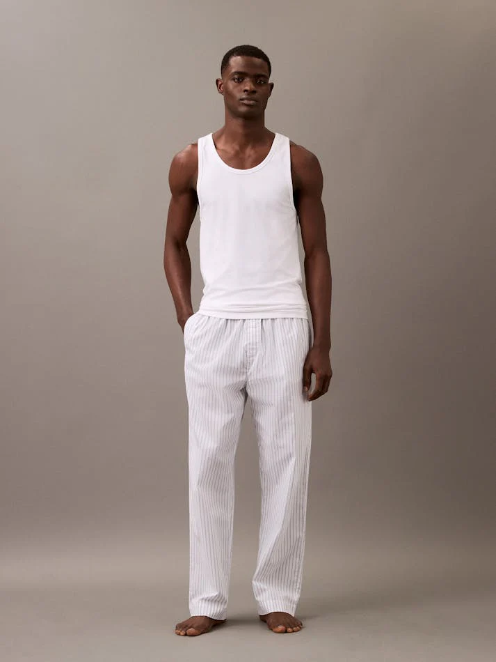 CALVIN KLEIN Cotton Stretch Blend 3-Pack Tank Tops - White - Image 3