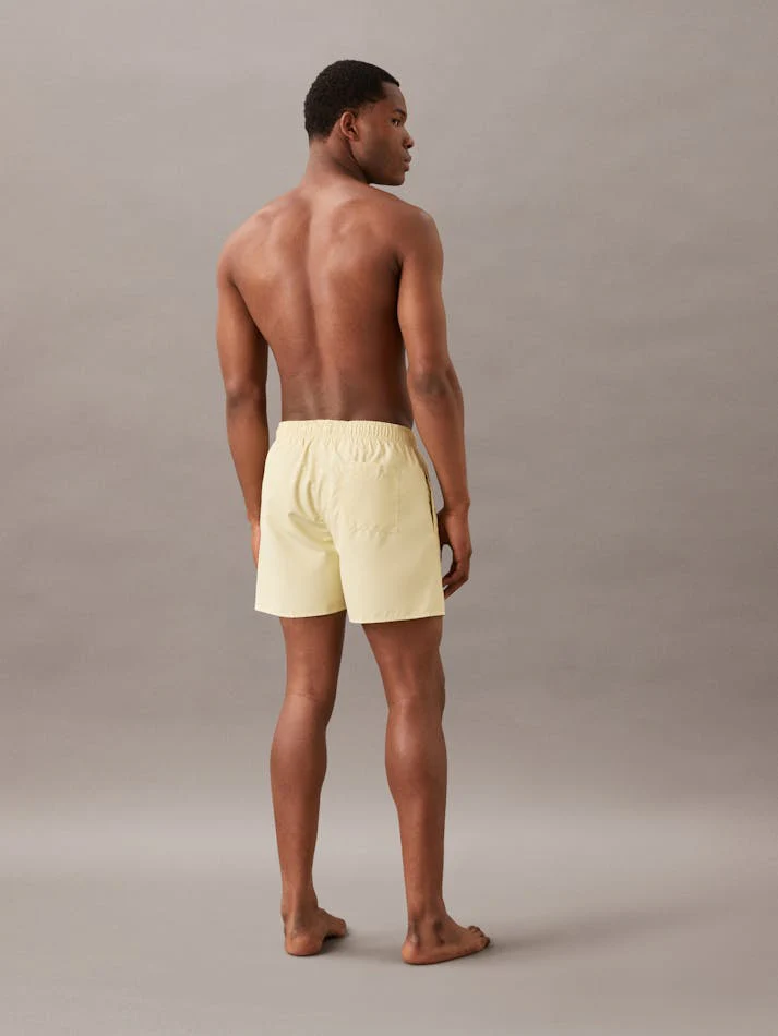 CALVIN KLEIN KM0KM01101 CK Monogram Medium Drawstring Swim Shorts - Garden Glade - Image 3