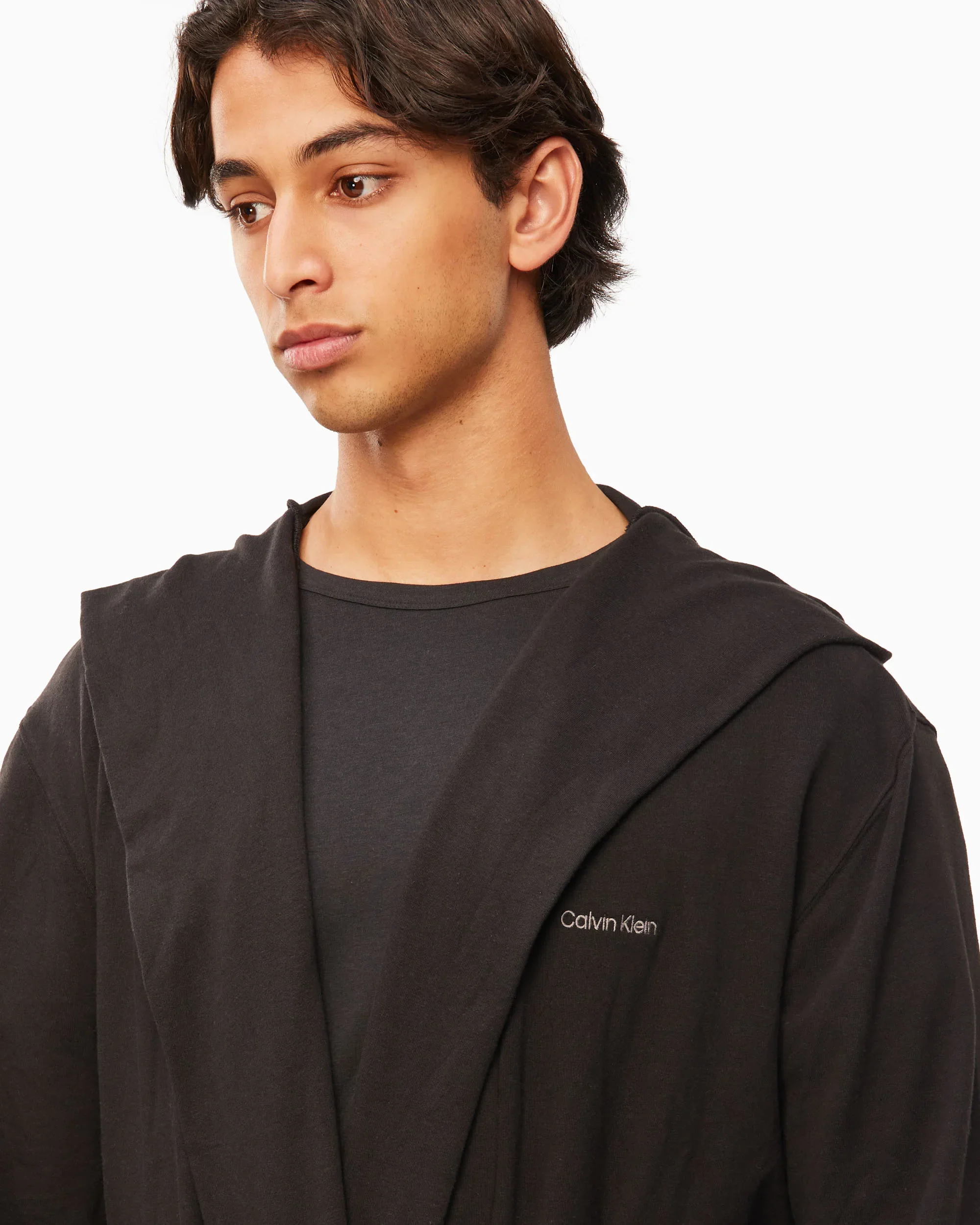 CALVIN KLEIN Modern Cotton Lounge Robe NM2377_UB1 - Image 3