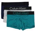 CALVIN KLEIN BOLD LOGO MICRO STRETCH 3 PACK LOW RISE TRUNKS - Peacoat/ High Rise - Image 2