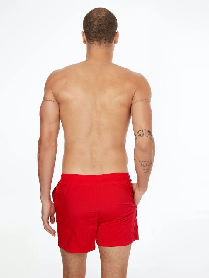 Calvin Klein NYLON MEDIUM DRAWSTRING SWIM SHORTS - Deep Crimson - Image 2