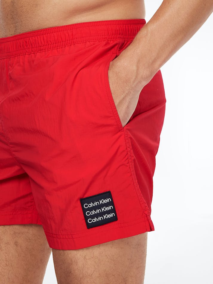 Calvin Klein NYLON MEDIUM DRAWSTRING SWIM SHORTS - Deep Crimson - Image 3