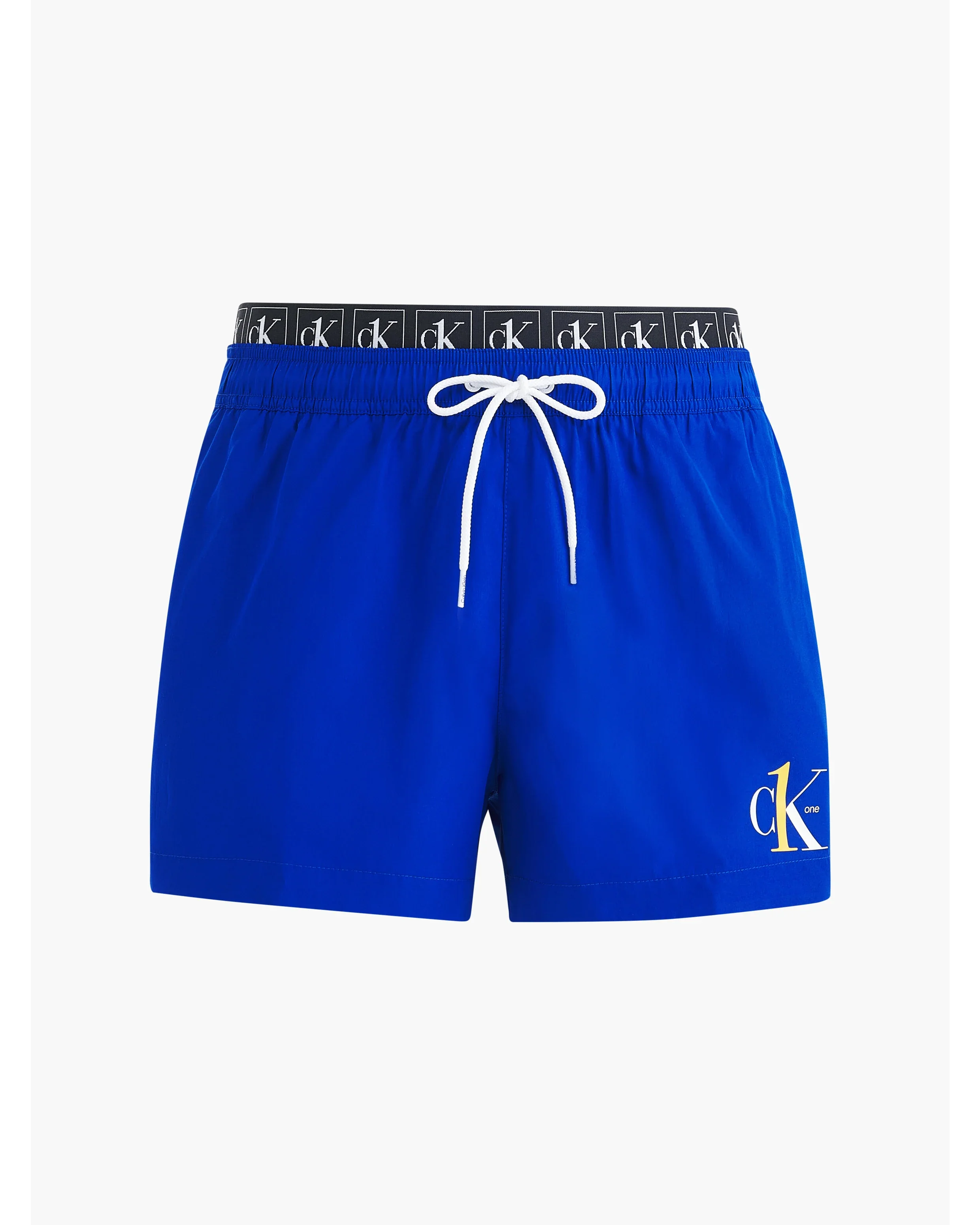 CALVIN KLEIN SHORT DOUBLE WAISTBAND SWIM SHORTS KM0KM00710_C65 - Cobalt - Image 4