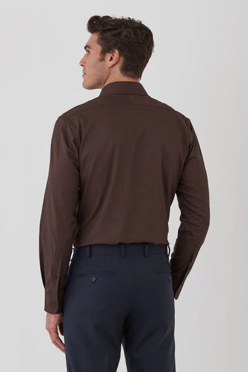 CAMBRIDGE Hadfield FCU330 L/S Shirt - Chocolate - Image 4