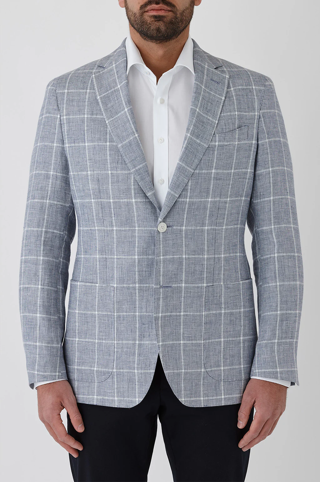 CAMBRIDGE Hawthorn FCQ362 Linen Jacket - Light Blue