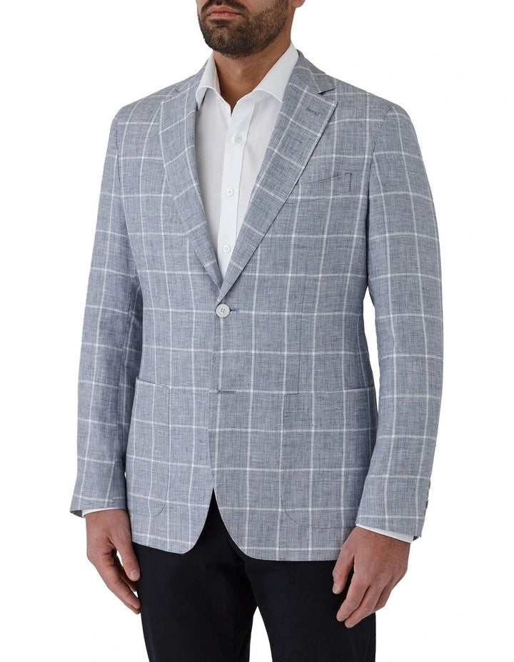 CAMBRIDGE Hawthorn FCQ362 Linen Jacket - Light Blue - Image 2