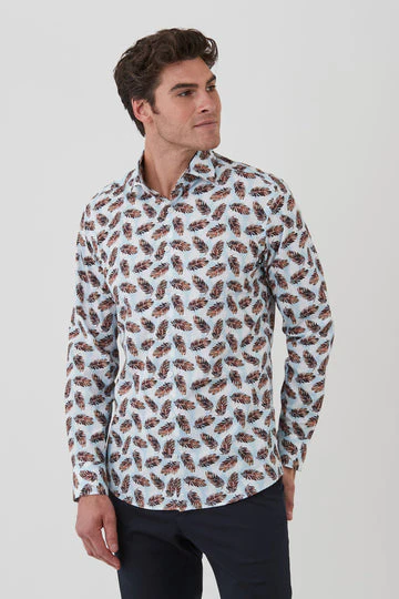 FLINDERS WINTON L/S SHIRT FFU020 - Sky