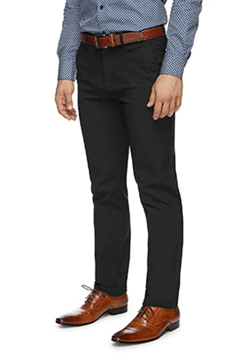 CITY CLUB FLP017 TWILL DRIVE CHINO - Black