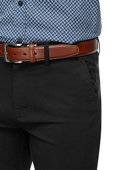 CITY CLUB FLP017 TWILL DRIVE CHINO - Black - Image 3