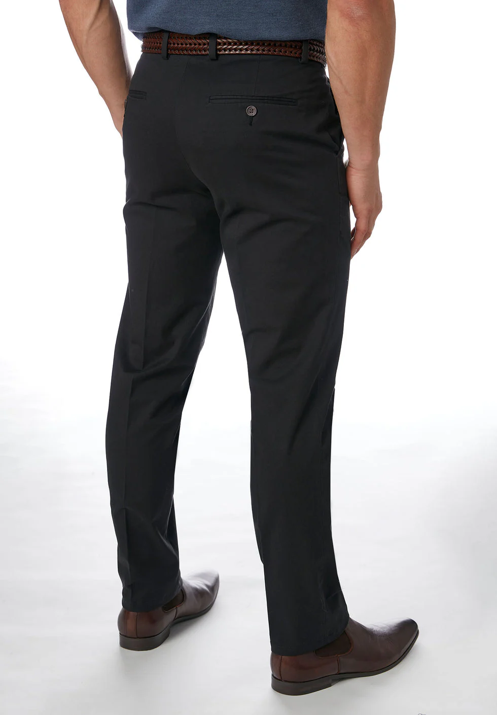 CITY CLUB NAVIGATOR FLP010 CHINO [Tall Fit] - Black - Image 2