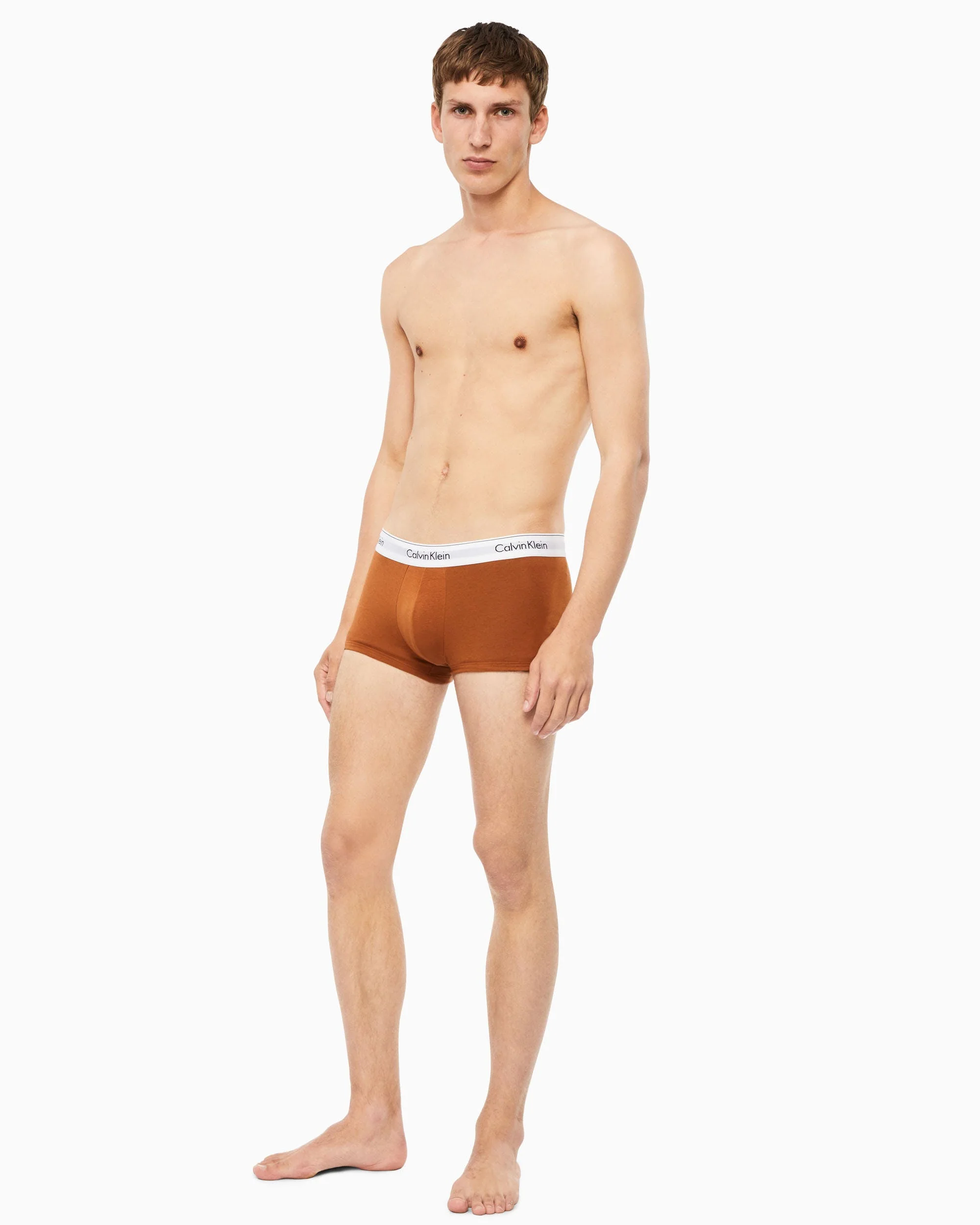 Calvin Klein NB3343 MODERN COTTON STRETCH 3 PACK NATURALS LOW RISE TRUNK - Image 2