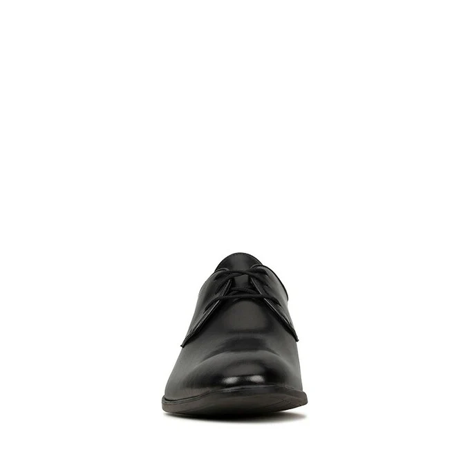 Clarks Bampton Park Leather Shoe - Black - Image 3