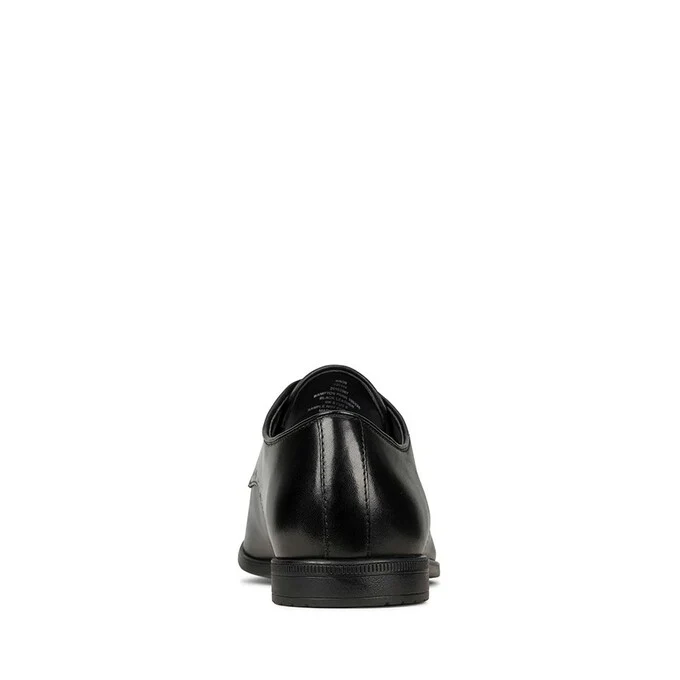 Clarks Bampton Park Leather Shoe - Black - Image 5
