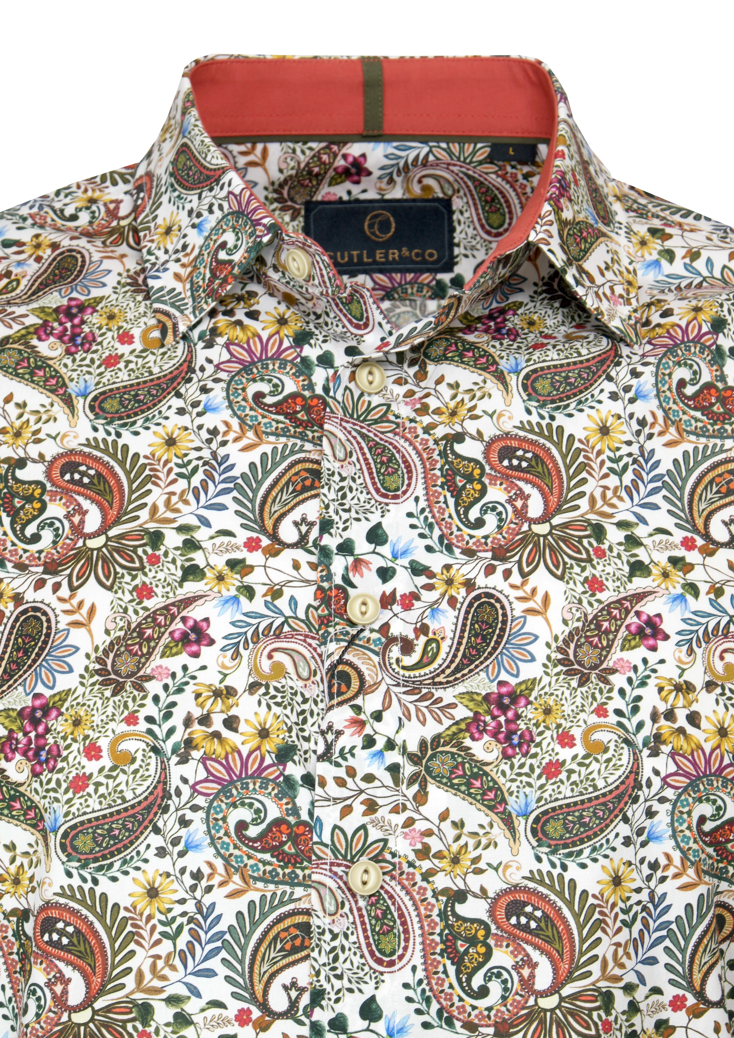 CUTLER & CO Blake CS21095 L/S Shirt - 217 Crockery - Image 2
