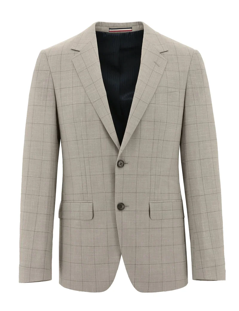 DANIEL HECHTER 3DH722-12 Parker Edward Beige Checked Suit