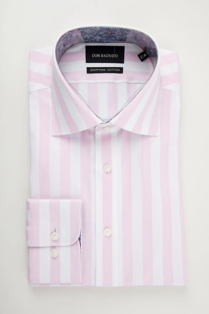 Dom Bagnato GIORGIO SHIRT FDK402 - Pink Stripe - Image 3