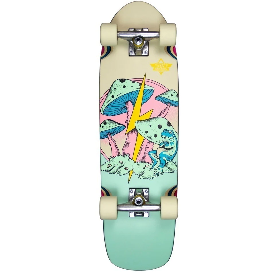 DUSTER Fungi 29.5 Cruiser Skateboard - Pink Green