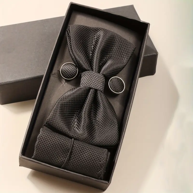 E-MALE 3 Piece Bow Tie Set - Image 3