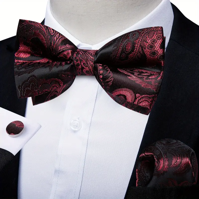 E-MALE 3 Piece Bow Tie Set - Image 4