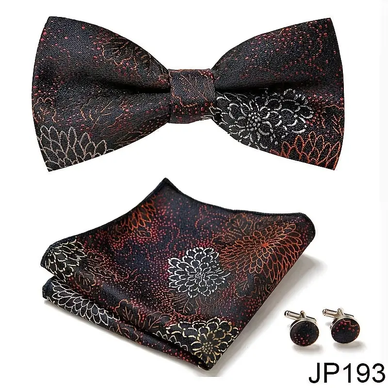 E-MALE 3 Piece Bow Tie Set - Image 5