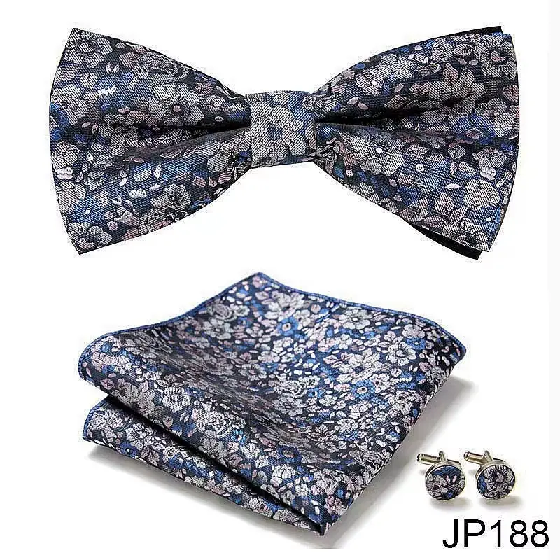 E-MALE 3 Piece Bow Tie Set - Image 6