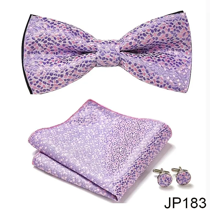 E-MALE 3 Piece Bow Tie Set - Image 7