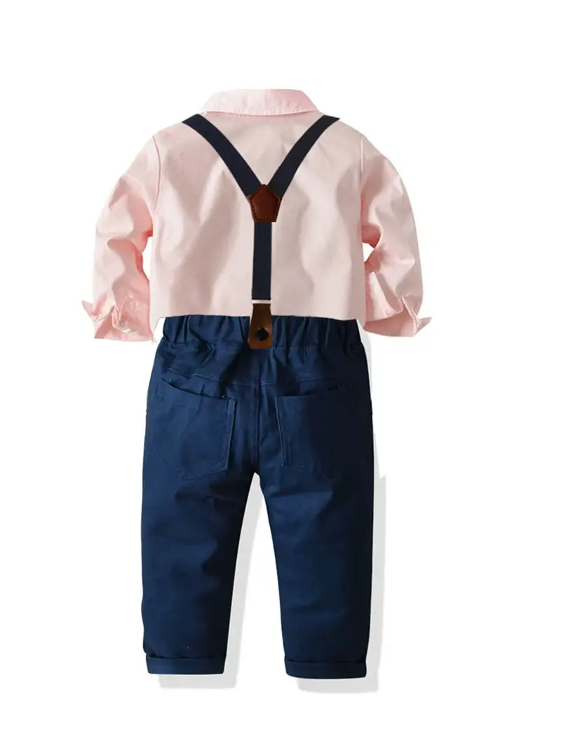 E-MALE 4 Piece Clothing Set - Navy/Peach - Image 2